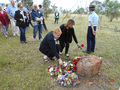 No 9 Squadron Association Stanthorpe A2 378 ceremony photo gallery - Monty Jesinowski's wife Joylene and daugher Daniel